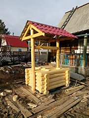 Срубы колодцев